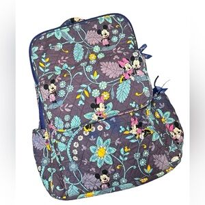 Vera Bradley Floral Backpack with Disney Design